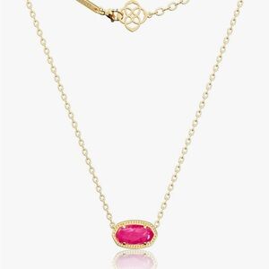 Rare Kendra Scott Gold & Hot Pink necklace